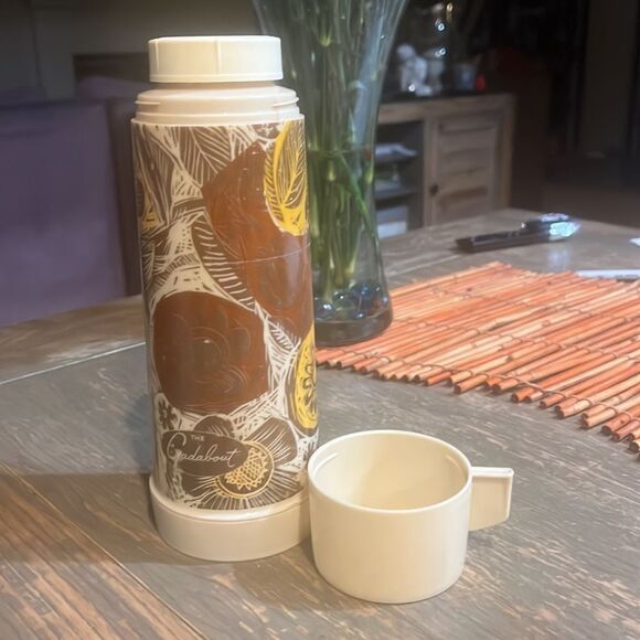 Vintage Floral Gadabout Thermos Bottle Alladin - Picture 4 of 7